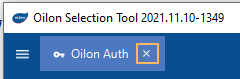 Closing Oilon Auth