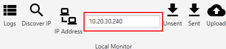 Local Monitor IP address field