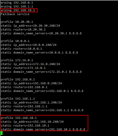 Changing the IP Address