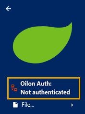 Oilon Auth button