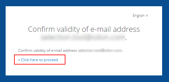 E-mail address verification link